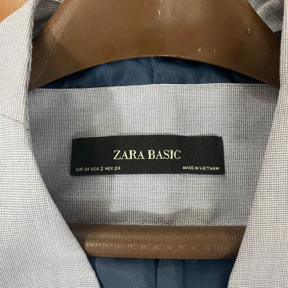Zara’s Basic Collection Women’s One Button Blazer, Size 2 - Picture 7 of 8